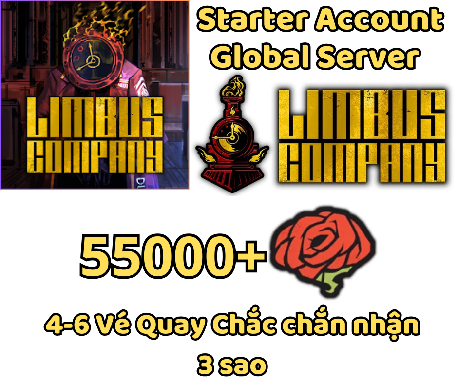 [GLOBAL] 55000+ Gems Limbus Company Starter Reroll Account